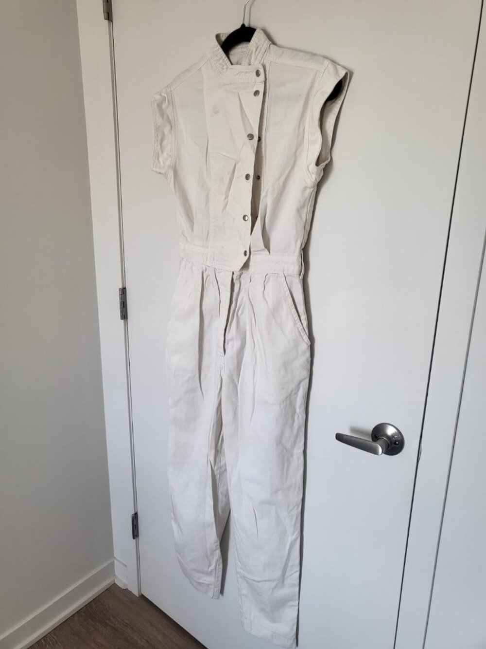 White Cotton Jumpsuit